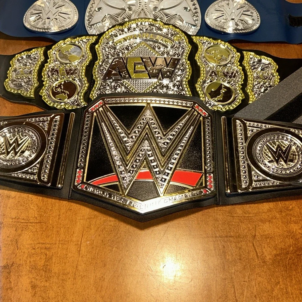 Kids WWE‎ AEW Toy Championship Belt Lot Of 4 Different Styles A3
